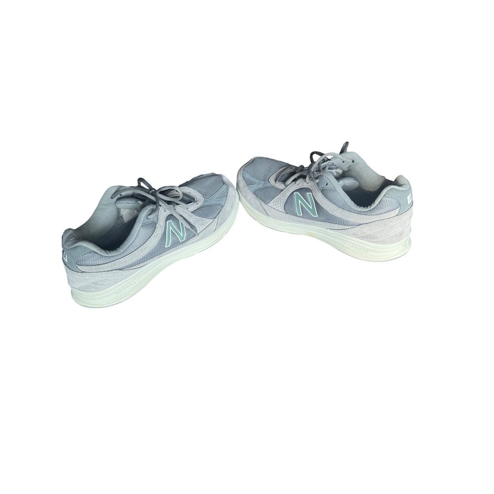 New Balance Walking Shoes Men's 14.5 2E Wide Gray Suede Mesh ABZORB Comfort USA - Picture 3 of 7